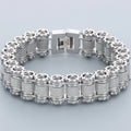 Casting Stainless Steel Man Bracelet 15MM Width Bike Motorcycle Chain Men's Bracelets & Bangles for Men 5 Color Bikers'