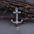 Stainless Steel Viking Pirate Anchor Pendant Necklace Mens Silver Color Punk Hip Hop Biker Neck Collar Jewelry Creative