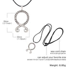 LIKGREAT Nordic Octopus Squid Pendant Viking Runes Troll Cross Necklace Swedish Folklore Protection Amulet Jewelry
