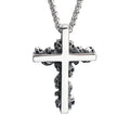 Cross Skull Pendant Necklace — Stainless Steel