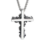 Cross Skull Pendant Necklace — Stainless Steel