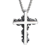 Cross Skull Pendant Necklace — Stainless Steel