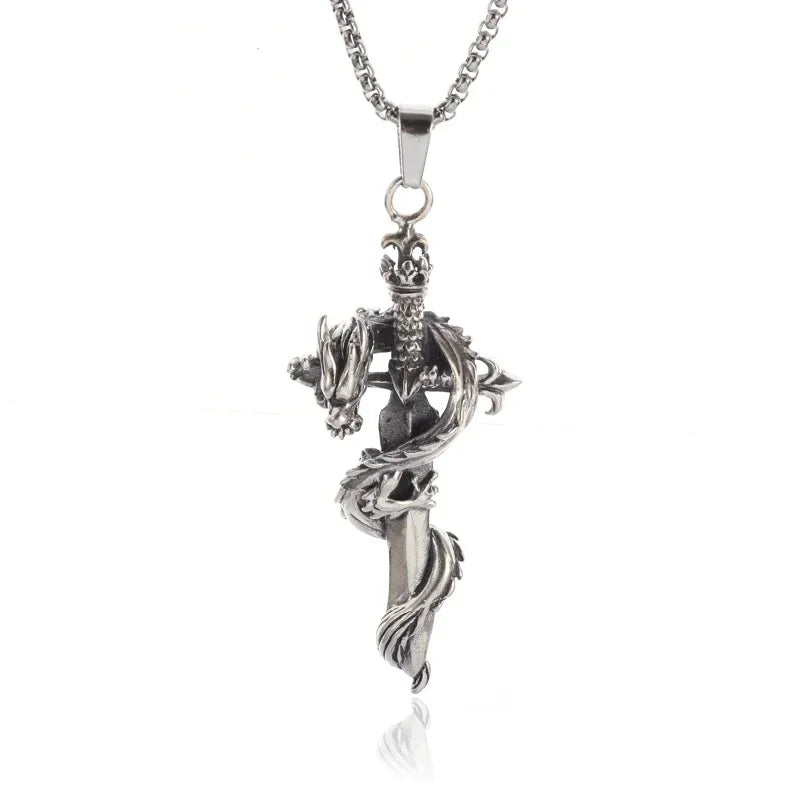Skull Cross Pendant Necklace
