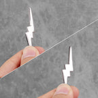 Lightning Thunder Long Men Necklaces Pendants Chain Punk for Boyfriend Male Stainless Steel Jewelry Creativity Gift Wholesale
