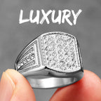 Gemstone Minimal Ring — Stainless Steel