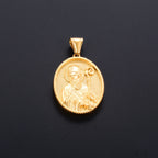 Jesus Cross Gold Pendant Necklace