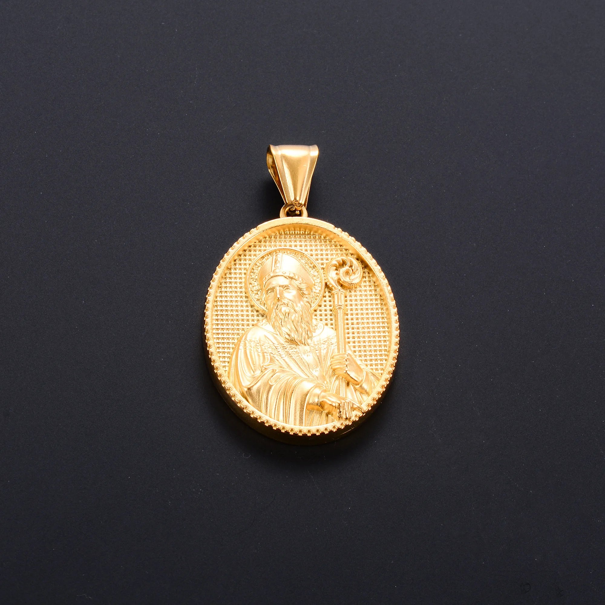 Jesus Cross Gold Pendant Necklace