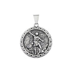Vintage 316L Stainless Steel Archangel St.Michael Pendant Necklaces For Men Women Fashion Punk Amulet Jewelry Gifts Dropshipping