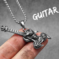 Guitar Tape Pendant Necklace Stainless Steel