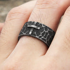 Cross Ring — 316L Stainless Steel