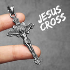 INRI Jesus Cross Pendant — Stainless Steel