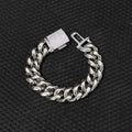 18K Gold Cuban Chain Necklace Iced Out 18MM