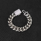 18K Gold Cuban Chain Necklace Iced Out 18MM