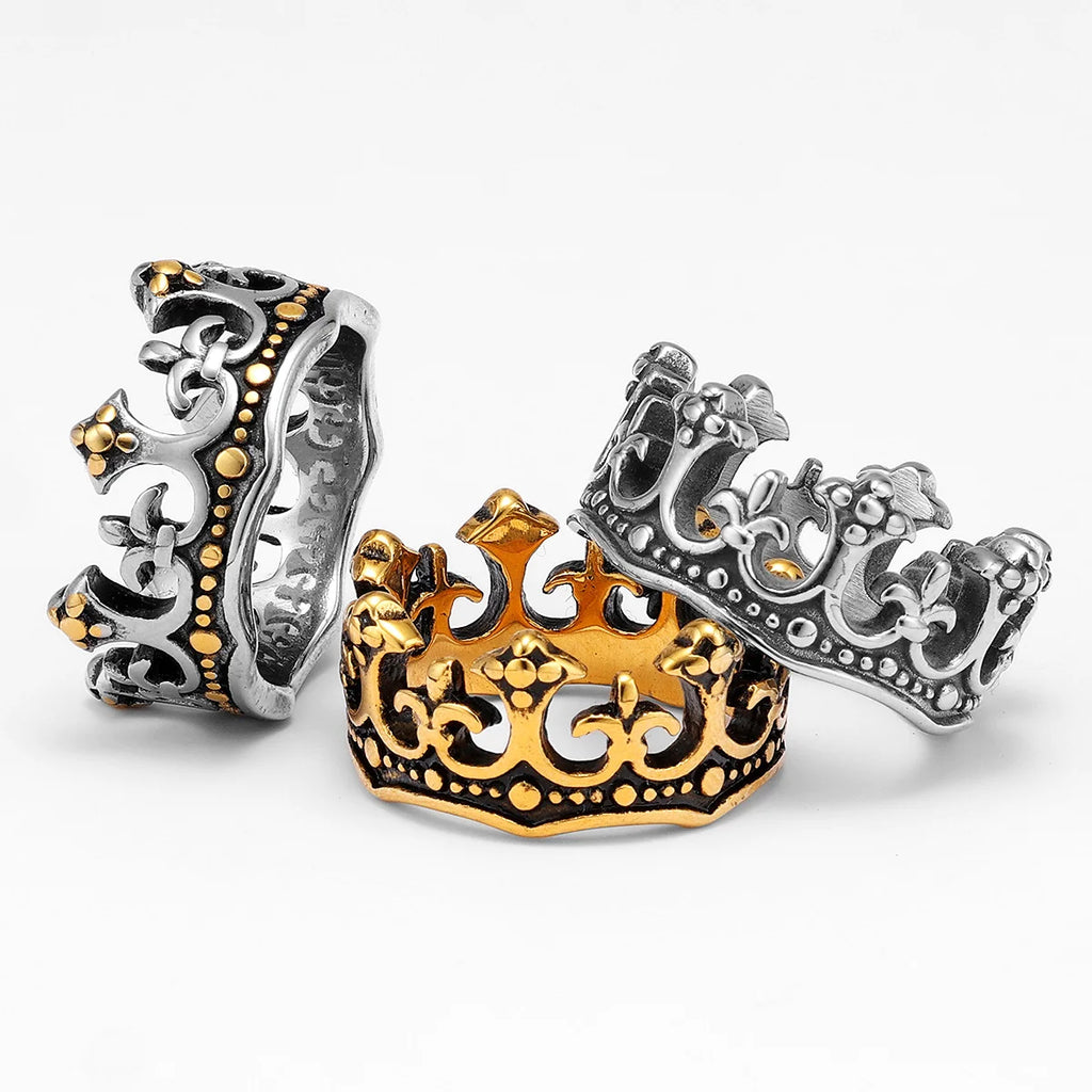 Crown Ring — Stainless Steel