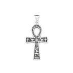 Vintage Fashion Ancient Egyptian Ankh Cross Pendant Necklace For Men Women Stainless Steel Amulet Jewelry Gifts