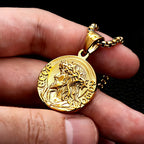 Jesus Portrait Pendant Necklace 316L Stainless Steel Christian Medal Necklaces For Men Women Jewelry Gift Dropshipping