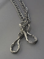 24 Inch Hip Pop Gunmetal Black Wallet Pants Biker Jean 10mm Curl Chain Large Skull Blet U Hook Gift for Friend EDC FOB