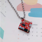 Y2K Cyberpunk Necklace PCB Electric Board Pendant Necklace for E-girl Women Hip Hop Stainless Steel Ins Necklace