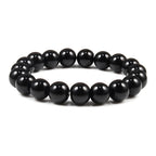 Natural Stone Bracelet Men 6/8/10mm White Black Dull Polish Matte Onyx Agates Shiny Round Beads Yoga Jewelry Bracelets