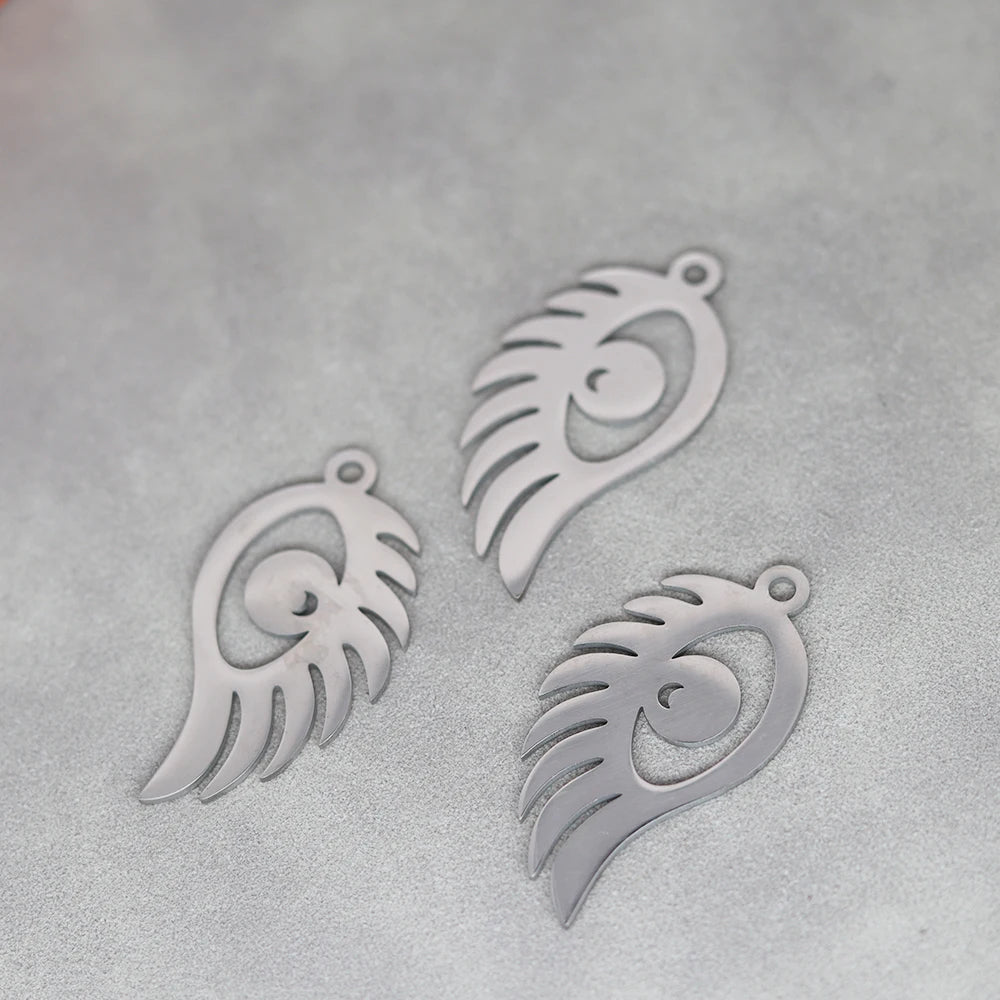 3pcs Eye of Horus Charms DIY Craft Tassels Earrings Necklace Jewelry Making Devil Eye Amulet Stainless Steel Pendant