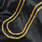 Dubai 18k Gold-Plated Men's and Women's Necklace Multi-Layer Woven Three-Dimensional Zirconia Hip-Hop Party Jewelry