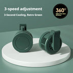 Portable Clip-on Bladeless Mini Fan, 3-Speed Rechargeable Personal Cooling Fan for Travel, Office, Outdoor, Sports