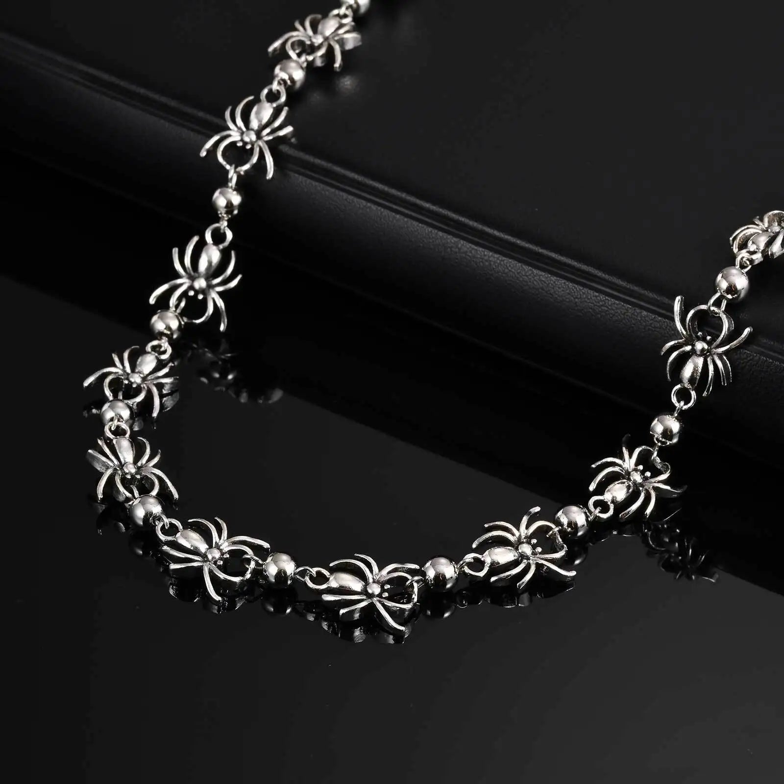 Black Pentagram Pants Chain — Stainless Steel