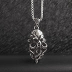 Vintage Cthulhu Mythos Octopus Sea Monster Pendant Necklace for Men Hip Hop Fashion Cool Jewelry Gift