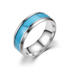 Fashion Black Narrow Wood Grain Stainless Steel Rings For Men Anniversary Party Jewelry Accessories Classical Men Rings