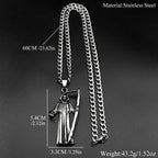 Antique Grim Reaper Death Pendant — Stainless Steel