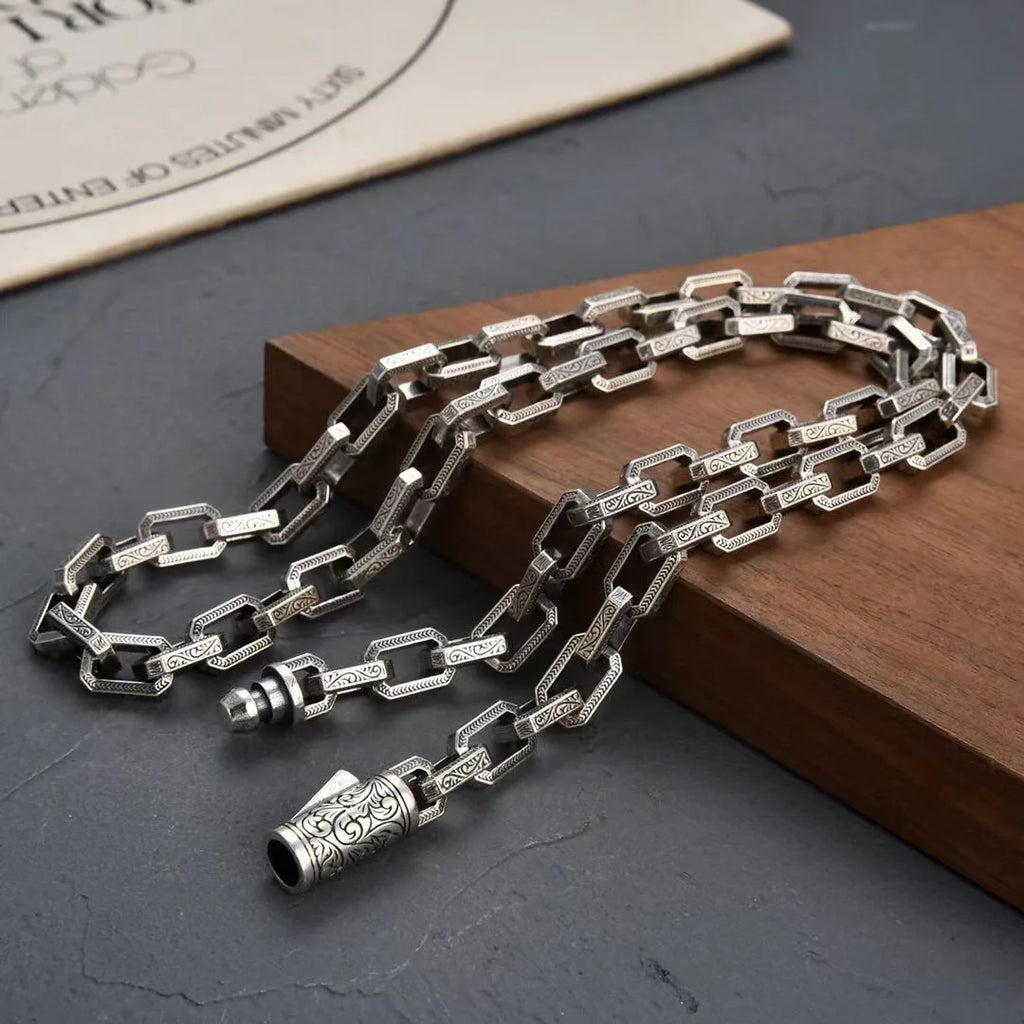 Stainless Steel Viking Ouroboros Necklace Men's Punk Gothic Snake Necklace Fashion Biker Vintage Charm Jewelry Gift Wholesale