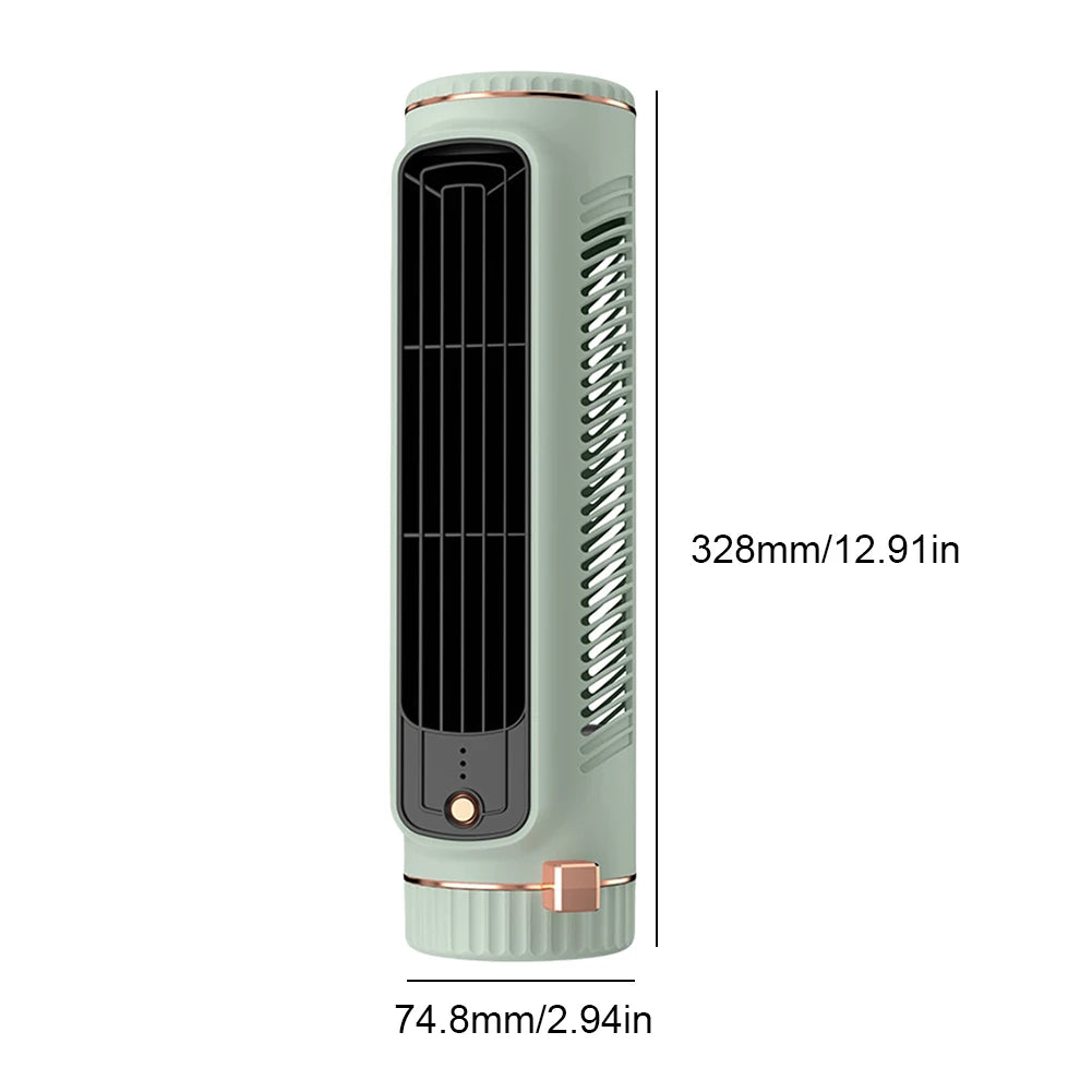 Rechargeable Wall Mount Air Cooler Silent Vertical Tower Fan Air Conditioning Fan for Home Bedroom Office Living Room