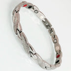 Cool Magnetic Therapy Bracelet for Man Women Waterproof Stainless Steel Snake Pattern Chain Bracelets Health Care Men's