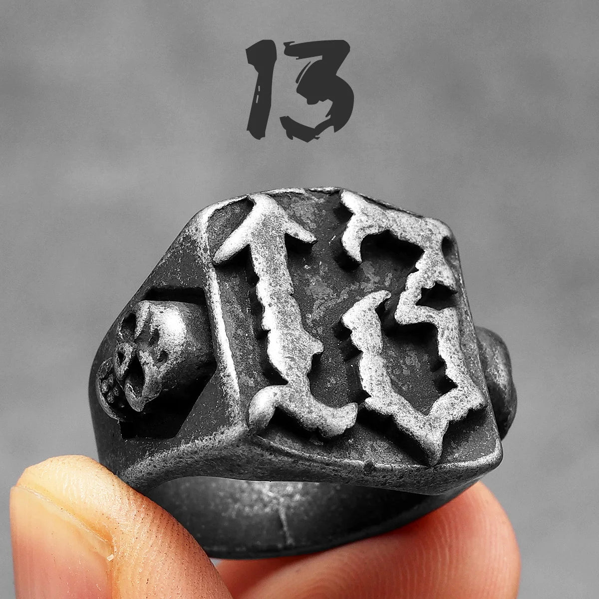 Geometry Texture Ring — Stainless Steel