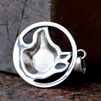 Viking Wolf Stainless Steel Pendant Necklace