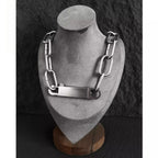 Statement Thick Chain Necklace — Stainless Steel
