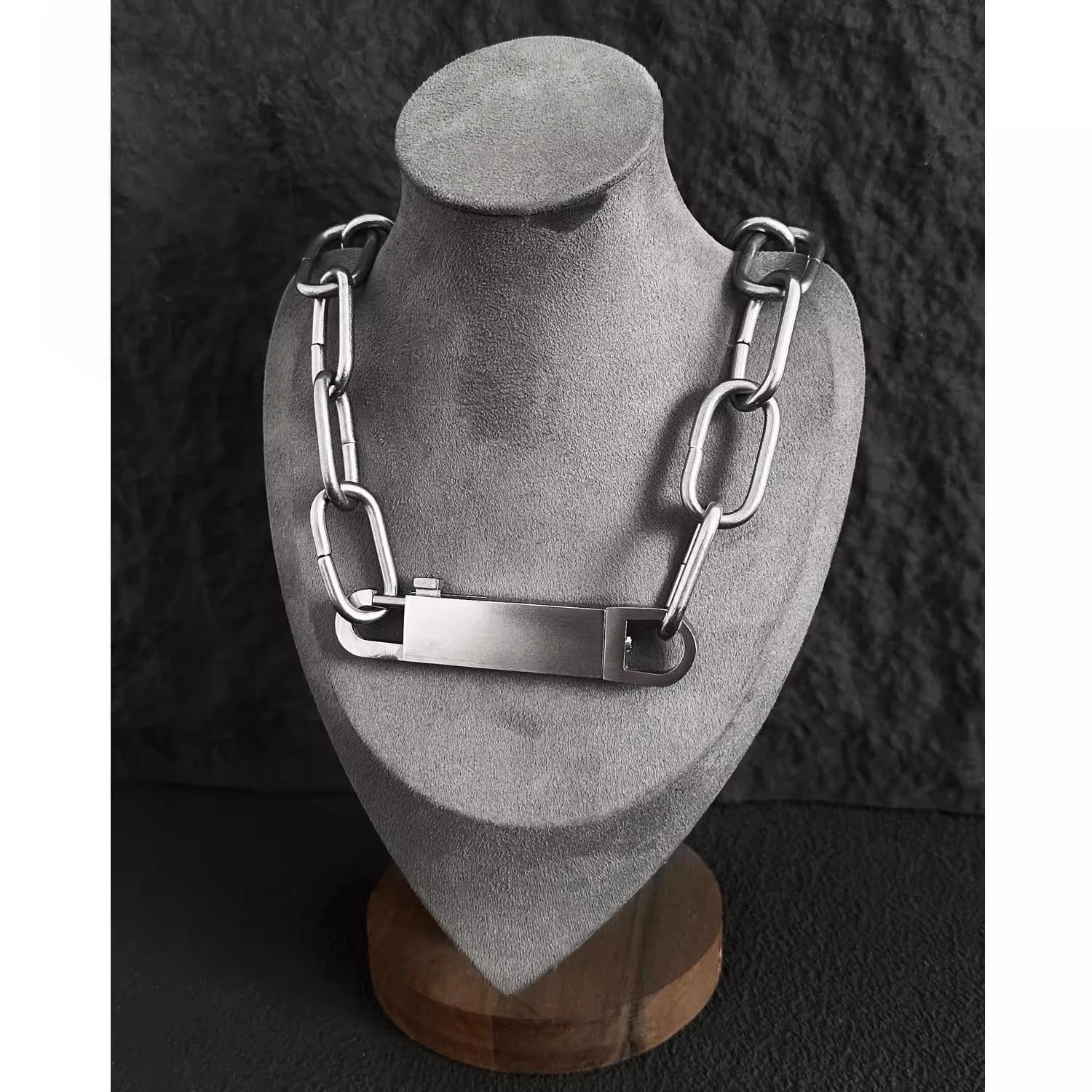 Statement Thick Chain Necklace — Stainless Steel
