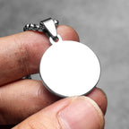 Viking Runes Men Necklaces With Pendant Stainless Steel Jewelry For Male Women Odin Triangle Punk Accessories Gifts Wholesale