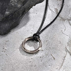Vnox Retro Niche Viking Mobius Necklaces For Men Stainless Steel Round Pendant With 60cm Rope/Metal Chain Four Color