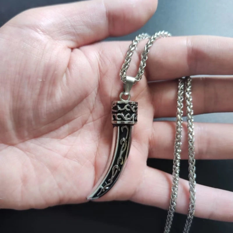 Wolf Steel Pendant Ethnic Style Retro Tooth Trend