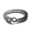 316L Stainless Steel Black Snake Chain Bracelet Men and Women Hip Hop Charm Biker Gothic Bracelet Gift Vintage Jewelry Wholesale