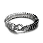 316L Stainless Steel Black Snake Chain Bracelet Men and Women Hip Hop Charm Biker Gothic Bracelet Gift Vintage Jewelry Wholesale