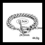 Emperor Chain Bracelet — Silver Stainless