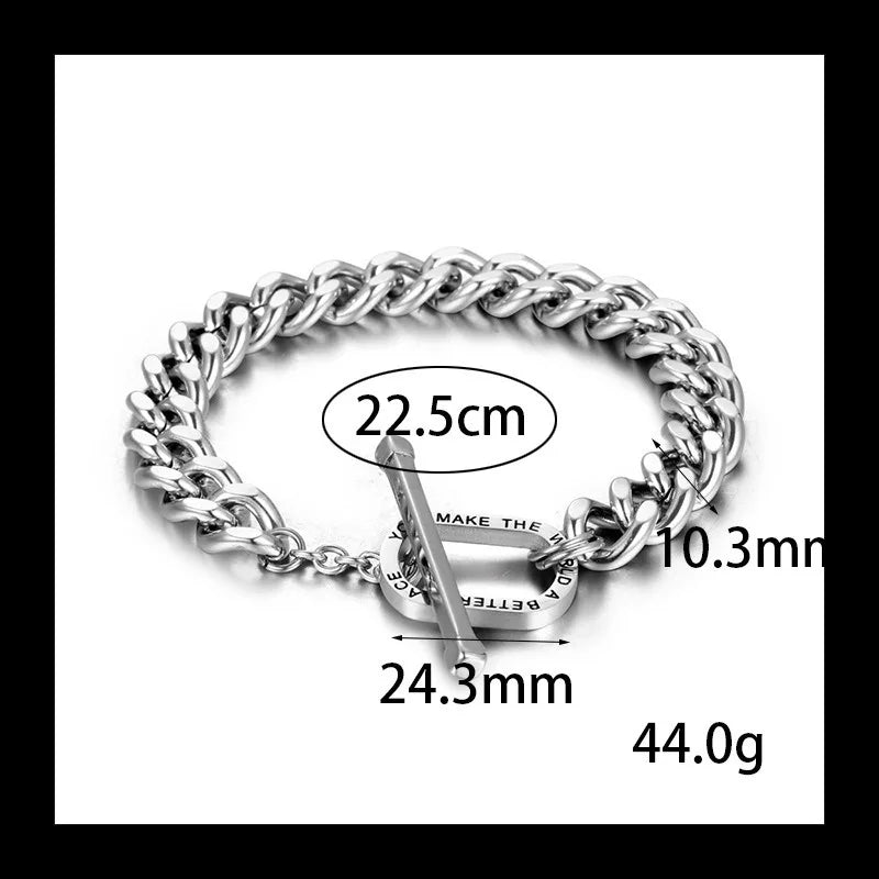 Emperor Chain Bracelet — Silver Stainless