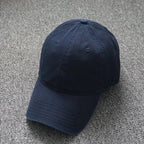 Oversized Cotton Baseball Cap — Adjustable Fit