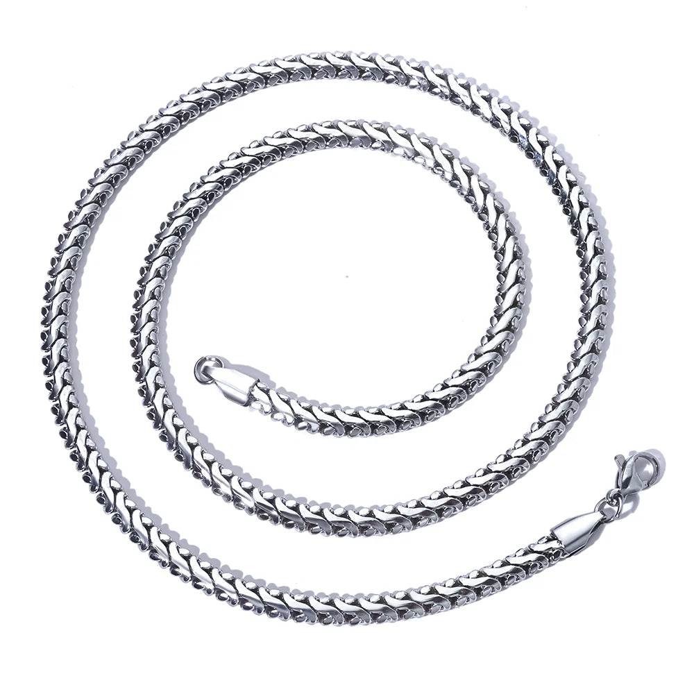 Black Cuban Chain Necklace 18K PVD 4MM