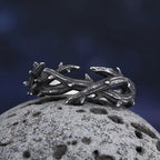 Retro Irregular Thorns Finger Ring — 316L Stainless Steel
