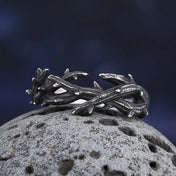 Retro Irregular Thorns Finger Ring — 316L Stainless Steel