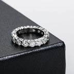 Heart Diamond Engagement Ring — 925 Silver