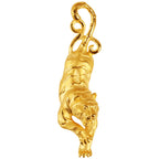 14k Gold Tiger Pendant Bracelet Necklace for Men Female Open Fashion Sutra Bracelet Bangle Engagement Wedding Fine Jewelry Gifts